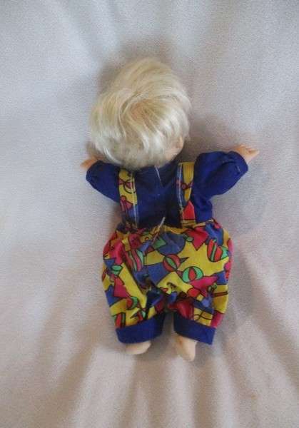 Cute small vintage Gi-Go Bean Bag clown doll - made in Hong Kong