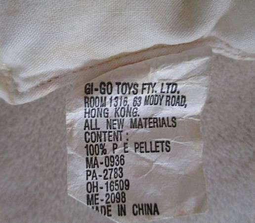 Cute small vintage Gi-Go Bean Bag clown doll - made in Hong Kong