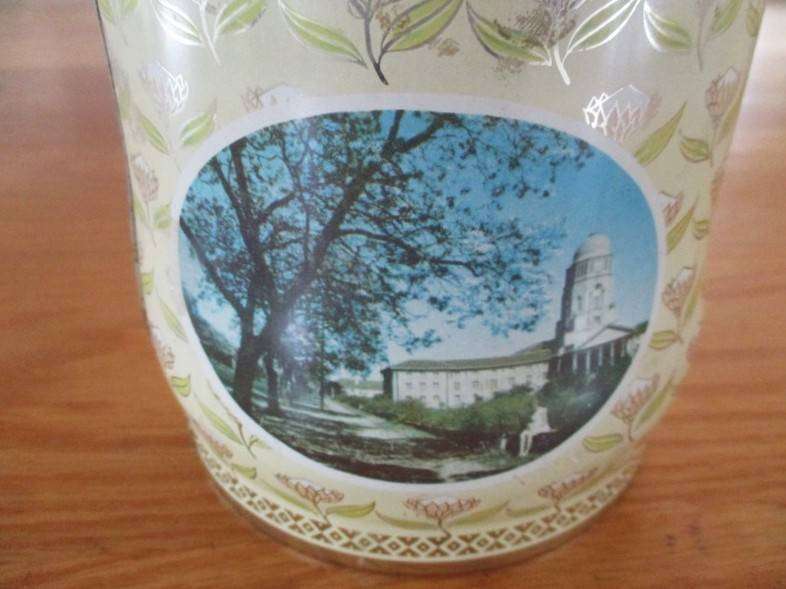 Vintage tea tin with proteas and S.A. scenes - double airtight lid with handle