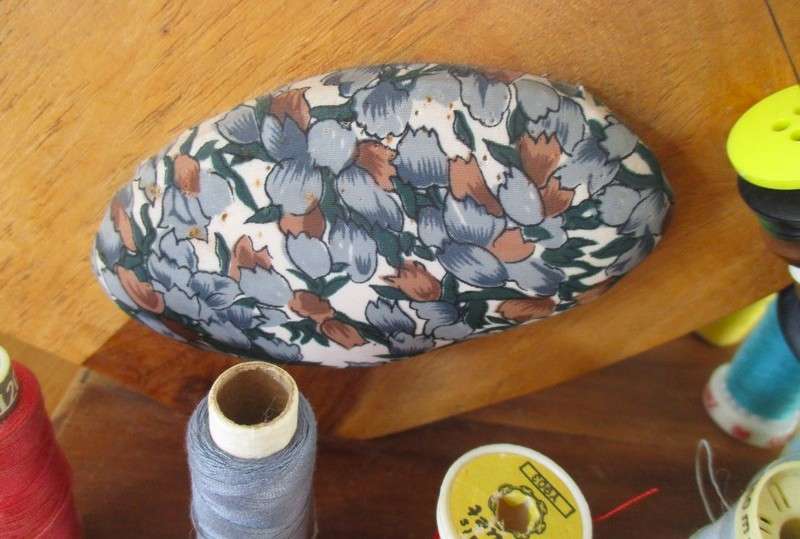 For Lamby23 only - The cutest wooden cotton reel/scissors holder/pin cushion