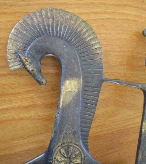 For Charlbenade 2 only - Large vintage Bronze Etruscan statue - Frederic Weinberg MCM style