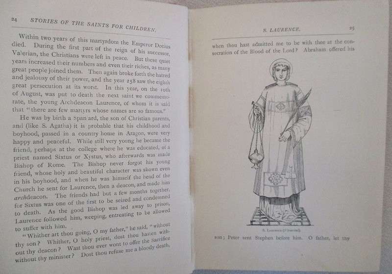 1901 - Stories of the Saints for Children by Mrs Molesworth - 124 years old