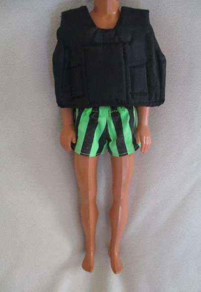 Barbie's boyfriend -  Mattel Ken doll with light brown hair - ready for the beach!