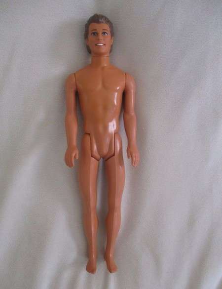 Barbie's boyfriend -  Mattel Ken doll with light brown hair - ready for the beach!