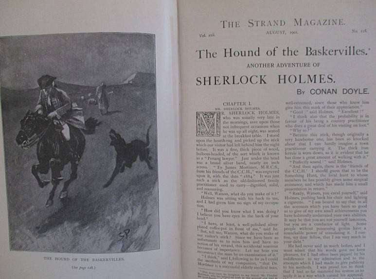 RARE!! VERY FIRST publication of Sherlock Holmes Hound of the Baskervilles (vol 22 & 23 Strand Mag.)