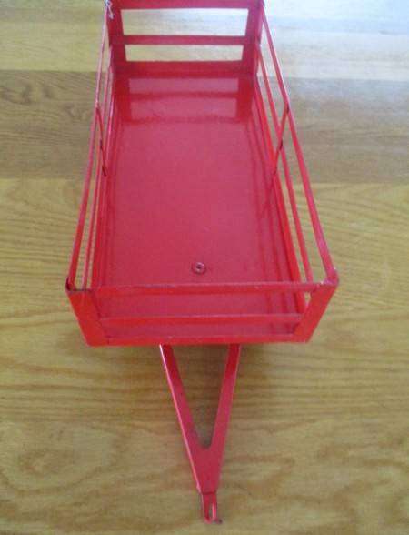 Large vintage four wheeled Strike Massey Ferguson farm trailer