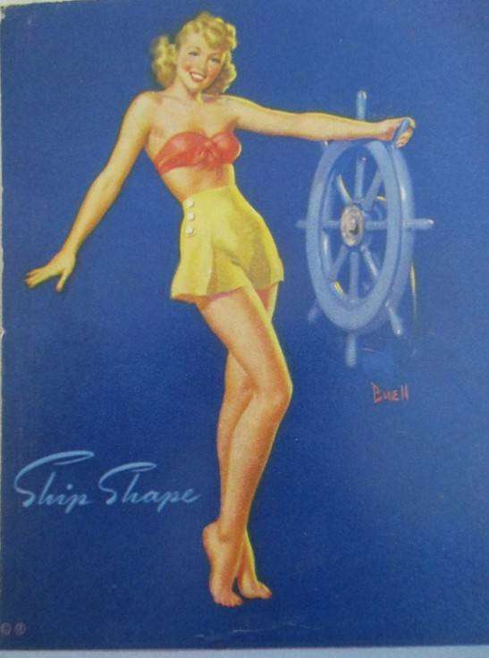 So cool! Twenty vintage 1947,1948 and 1950 Pin-up Girl advertising calendar cards