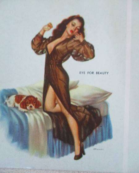 So cool! Twenty vintage 1947,1948 and 1950 Pin-up Girl advertising calendar cards