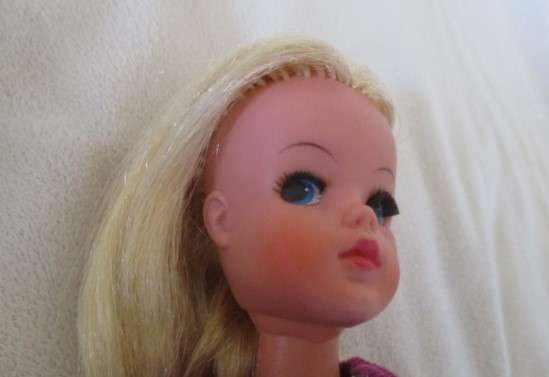 A vintage Sindy doll (made in Hong Kong) in cute vintage bell bottoms
