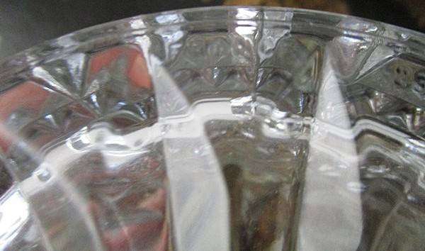 Exceptional heavy French glass ice/champagne bucket