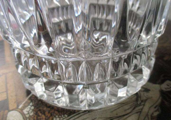 Exceptional heavy French glass ice/champagne bucket