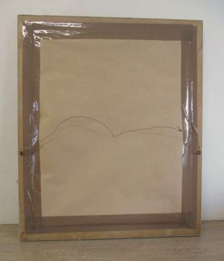 Large vintage 1930's original oil on canvas by German artist Rudi Seifert in vintage frame - signed