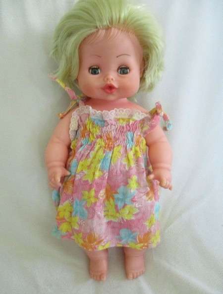 Two very sweet vintage rubber dolls