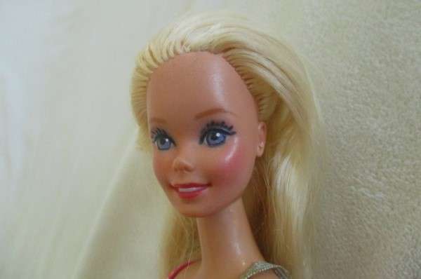 Vintage 1983 Philippines Mattel Crystal Barbie doll in later edition original Barbie dress