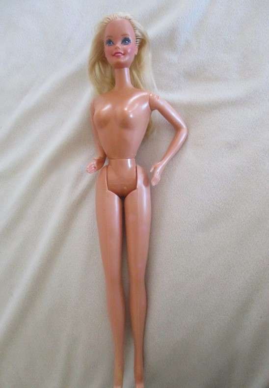 Vintage 1983 Philippines Mattel Crystal Barbie doll in later edition original Barbie dress