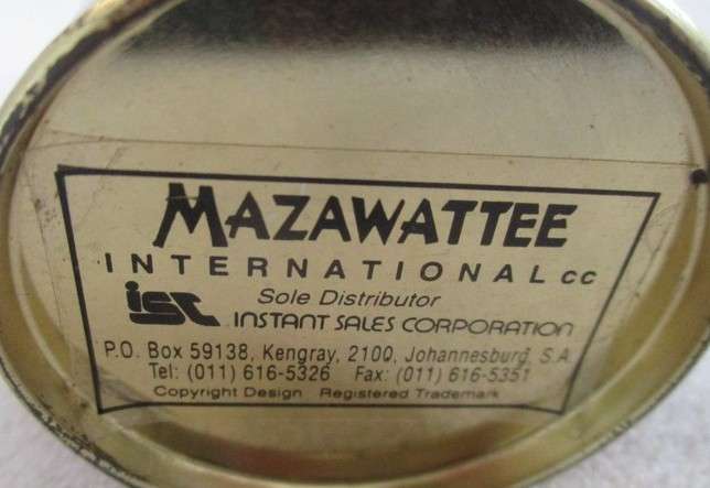 Cute Mazawattee tea salt and pepper tins