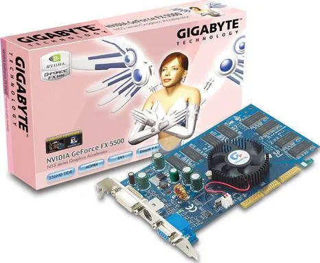 NVIDIA GeForce FX 5500 GPU - AGP Graphics Card