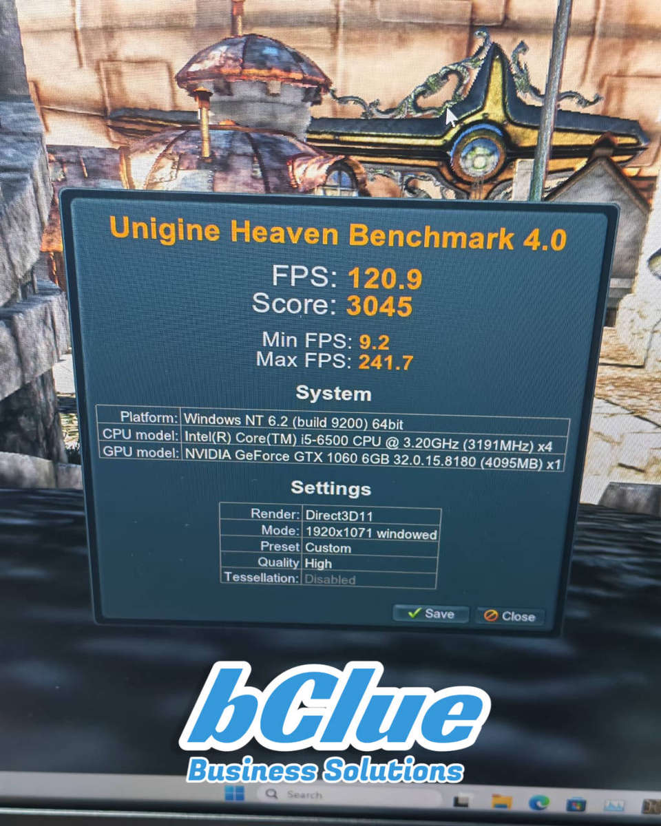 Gaming PC - Intel i5 / 16GB RAM / 512GB NVME SSD / 6GB GPU