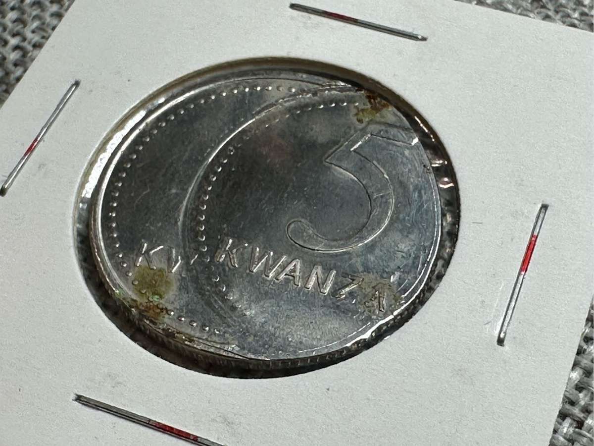 5 Kwanza Angola Error Coin