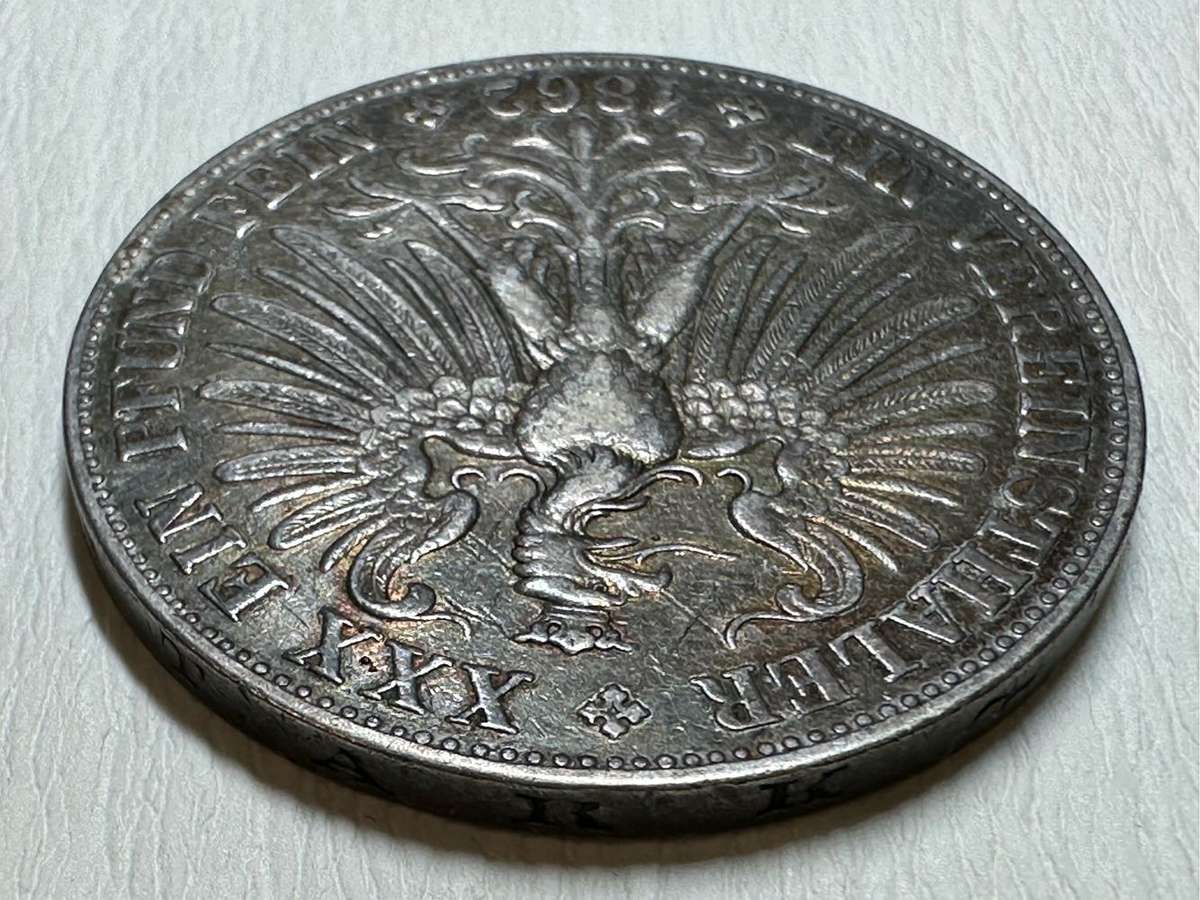 1862 1 Vereinsthaler - Free imperial city of Frankfurt ( German states )