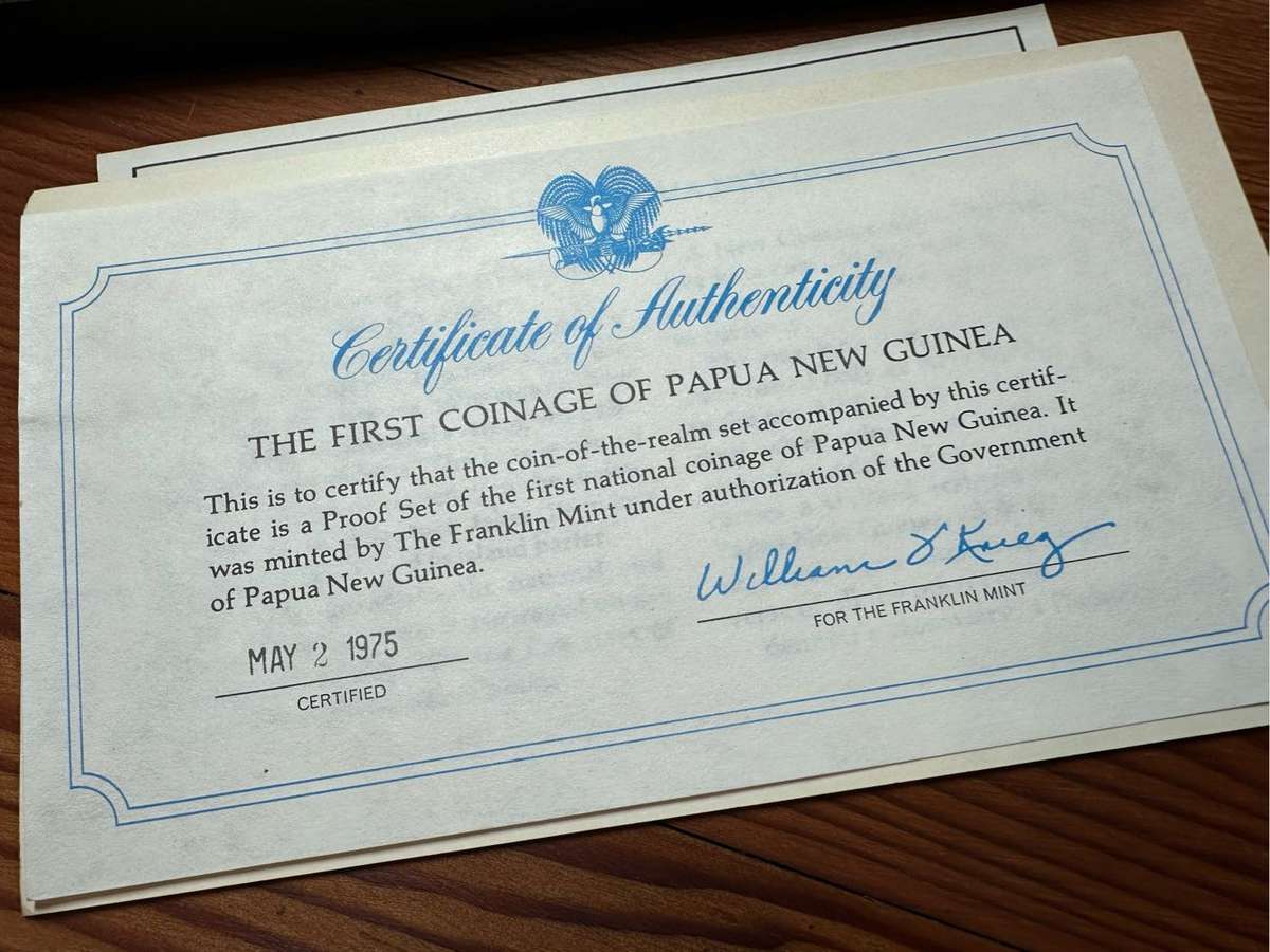 First Coinage of Papua New Guine proof set
