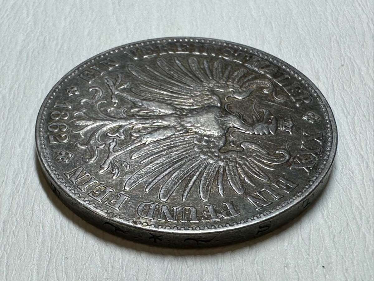 1862 1 Vereinsthaler - Free imperial city of Frankfurt ( German states )