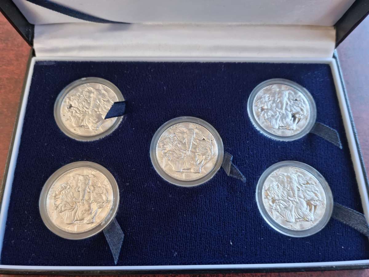 Big 5 silver Proof set ( 5 x coins )