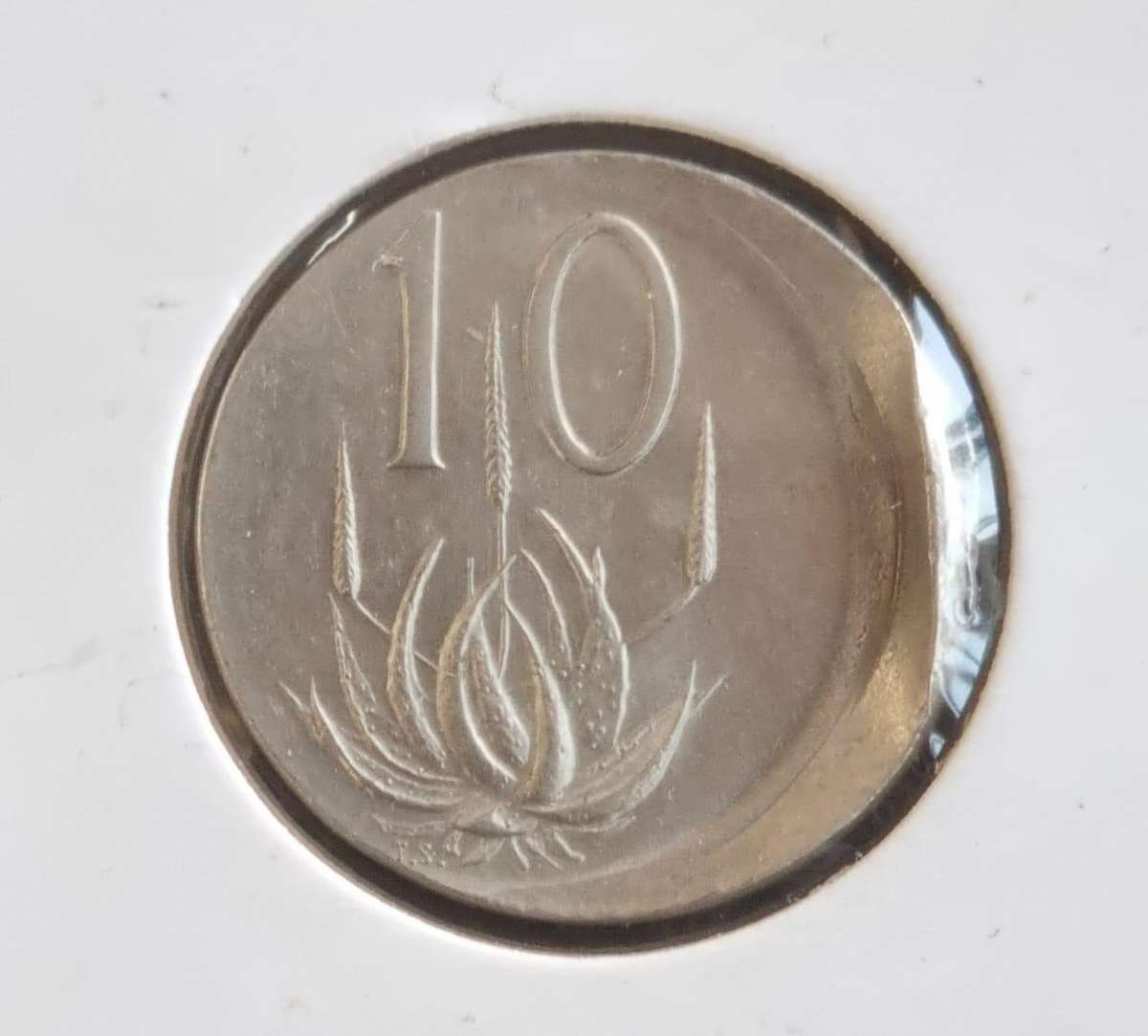 RSA 10 cent nickel error coin