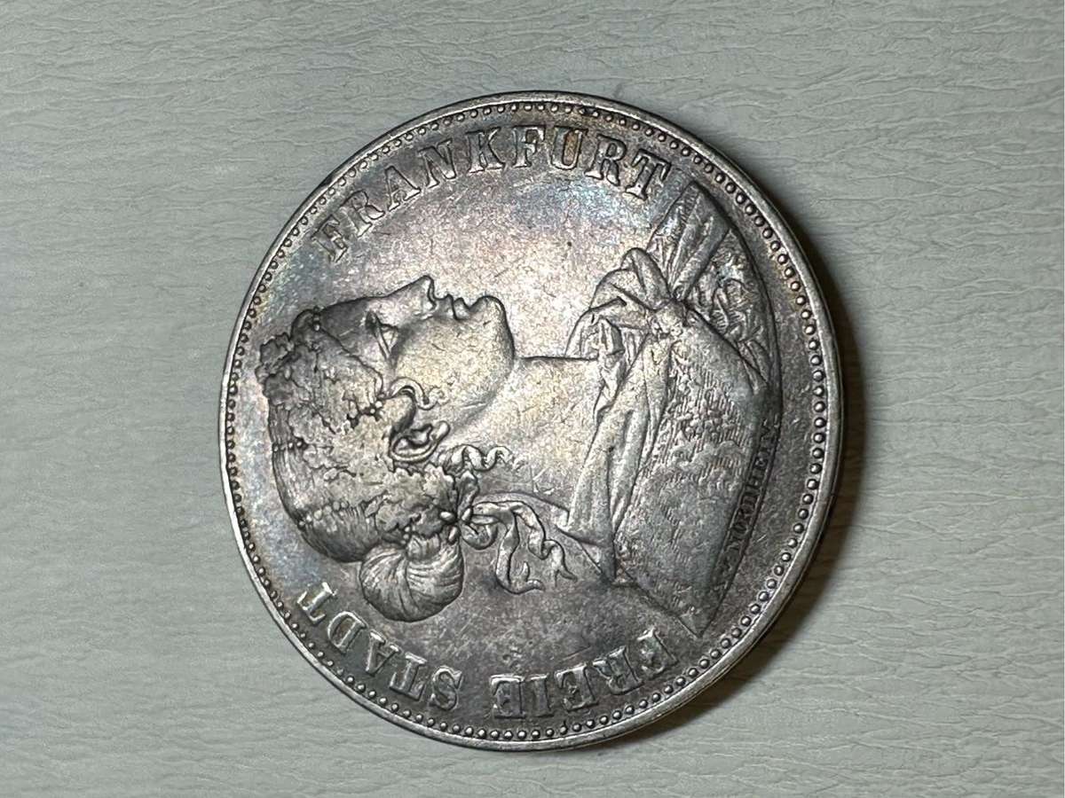 1862 1 Vereinsthaler - Free imperial city of Frankfurt ( German states )