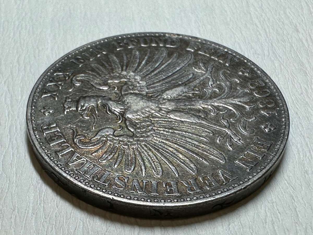 1862 1 Vereinsthaler - Free imperial city of Frankfurt ( German states )