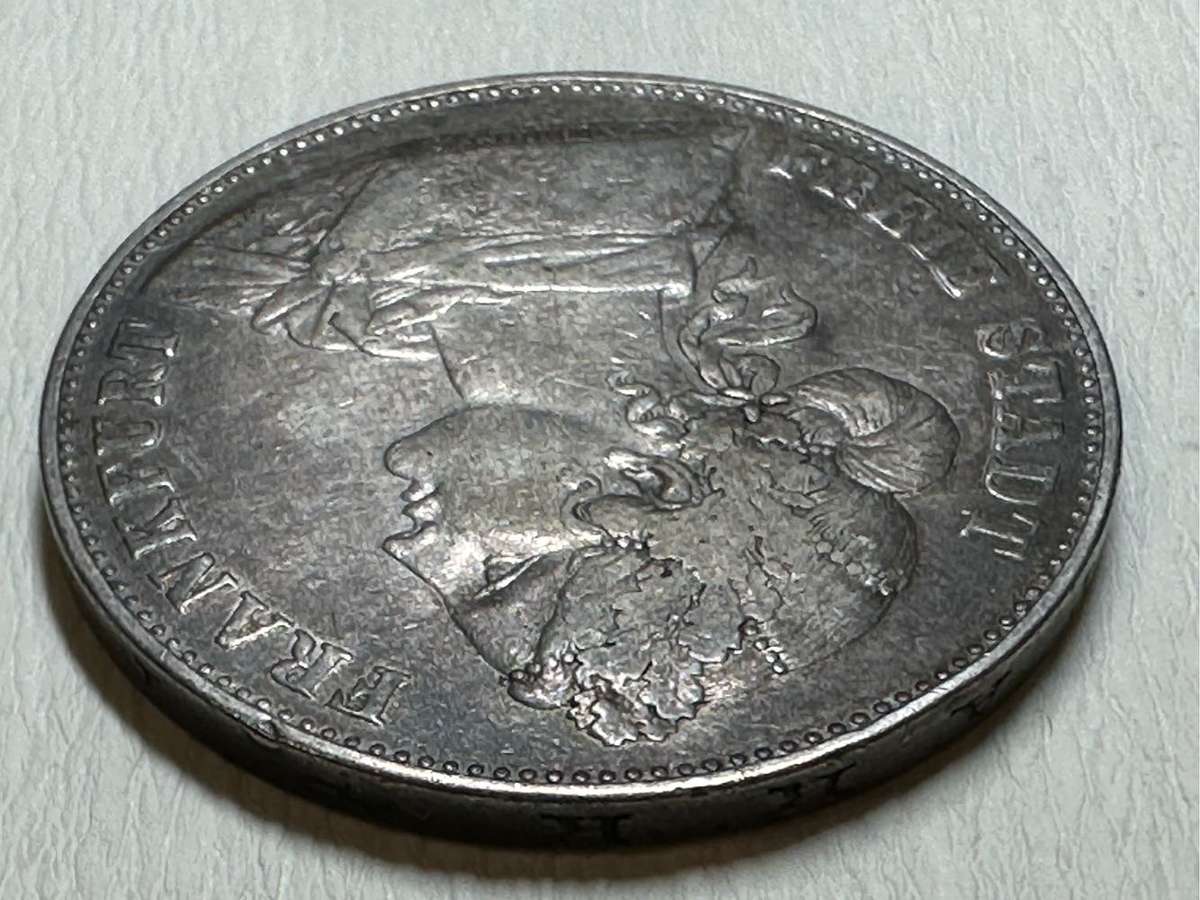 1862 1 Vereinsthaler - Free imperial city of Frankfurt ( German states )