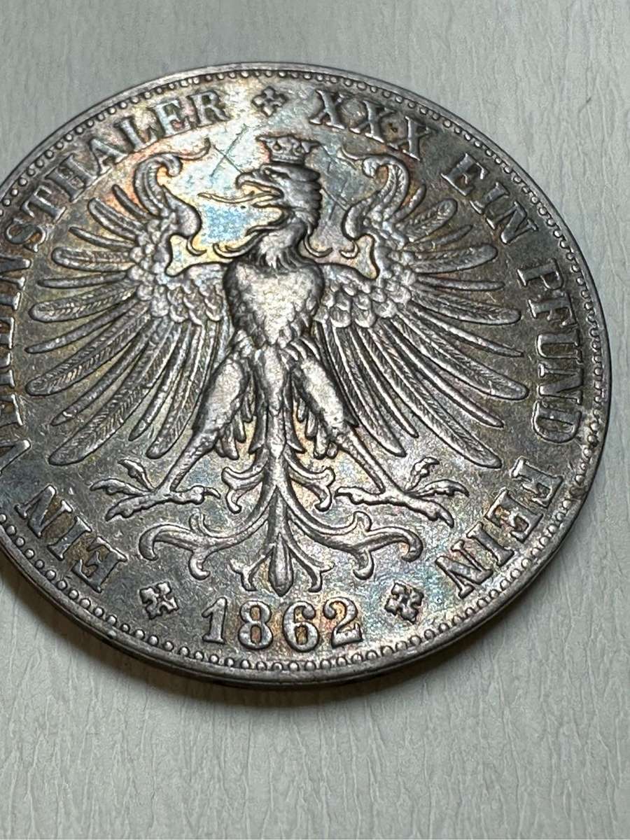 1862 1 Vereinsthaler - Free imperial city of Frankfurt ( German states )