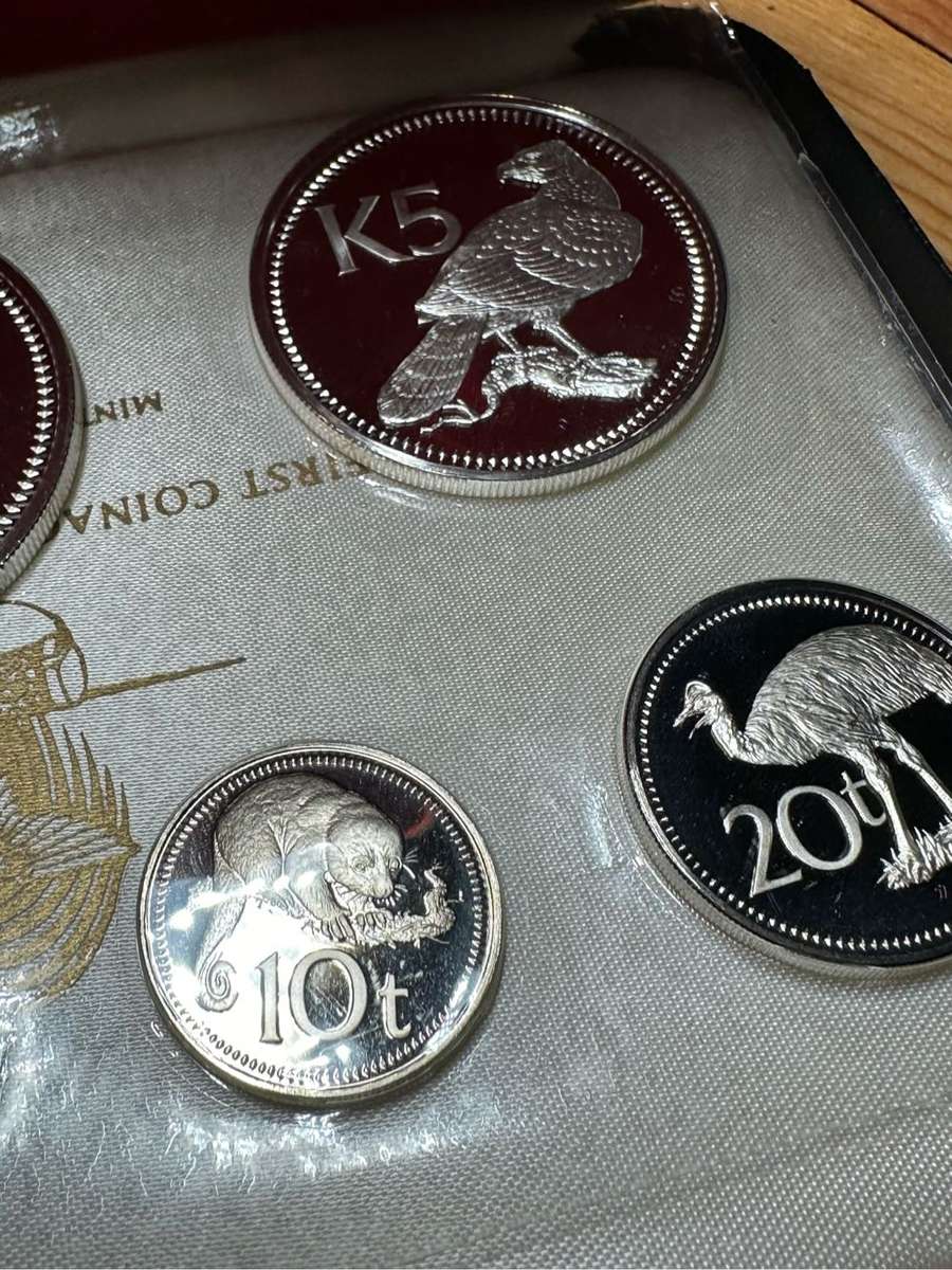 First Coinage of Papua New Guine proof set