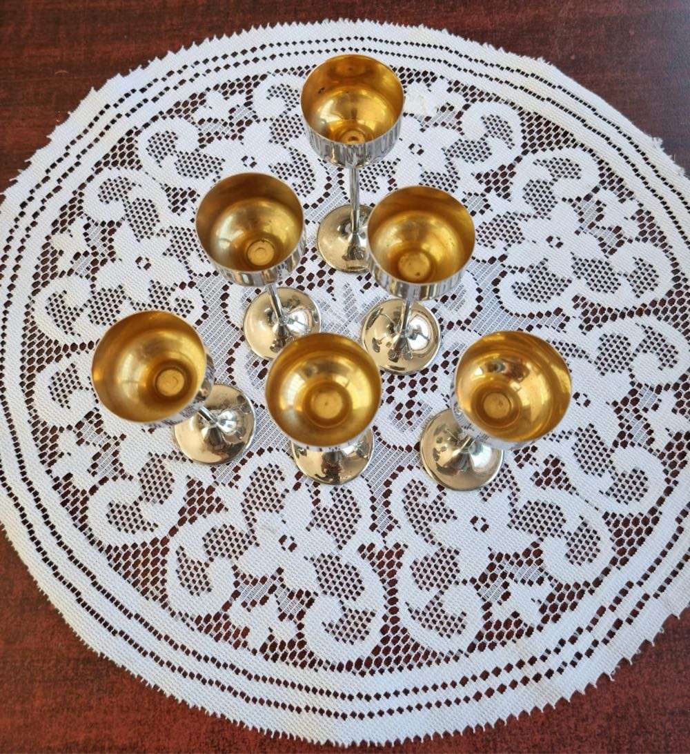 Liqueur Set - Art Nouveau  6 goblets