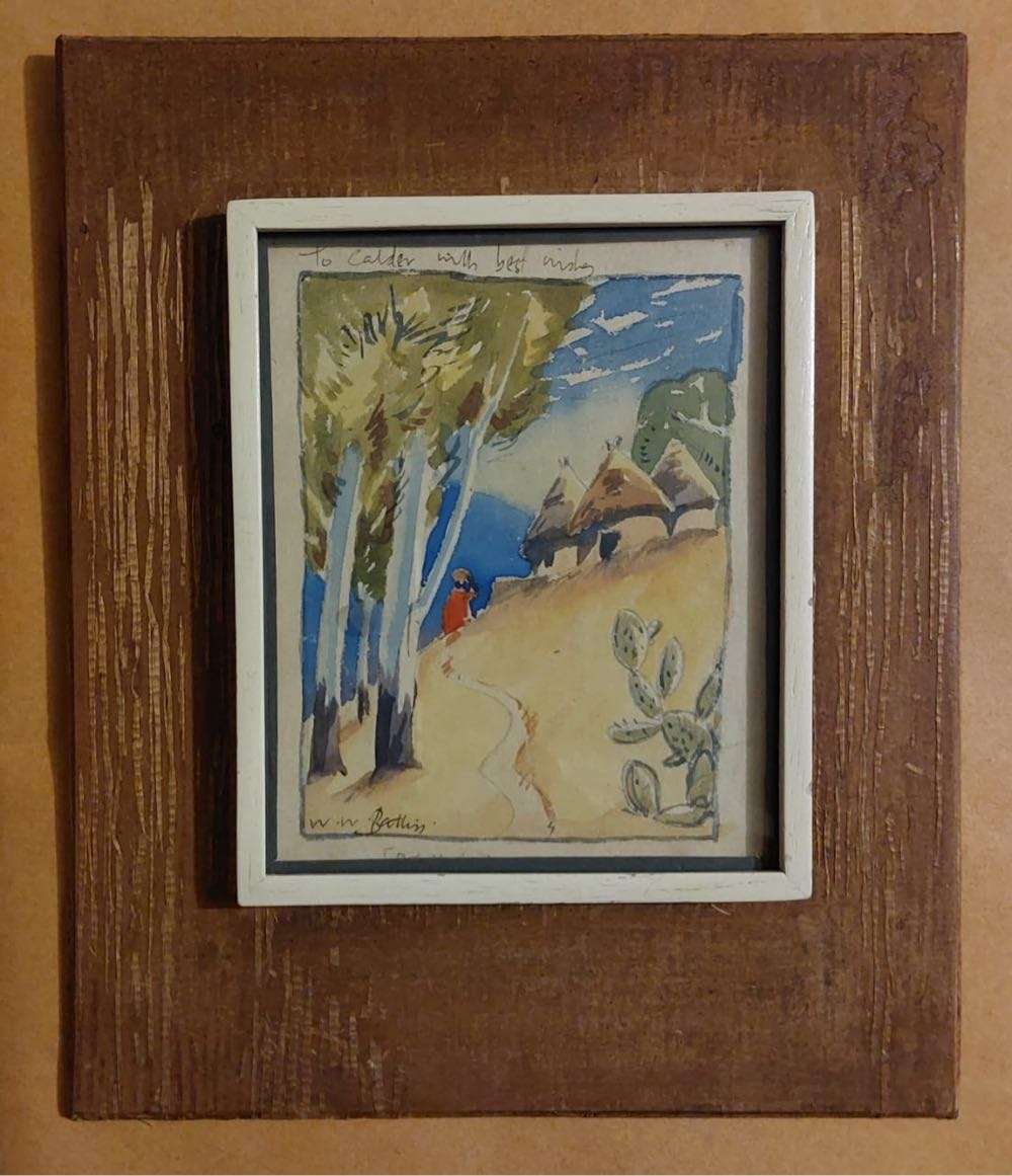 Walter Battiss mixed media painting