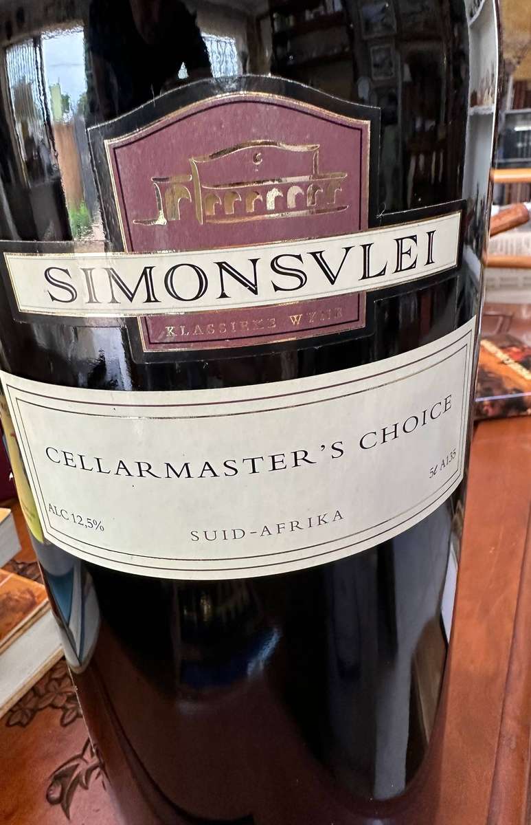 1995 World Cup Final 5 liter Simonsvlei Wine bottle with contents
