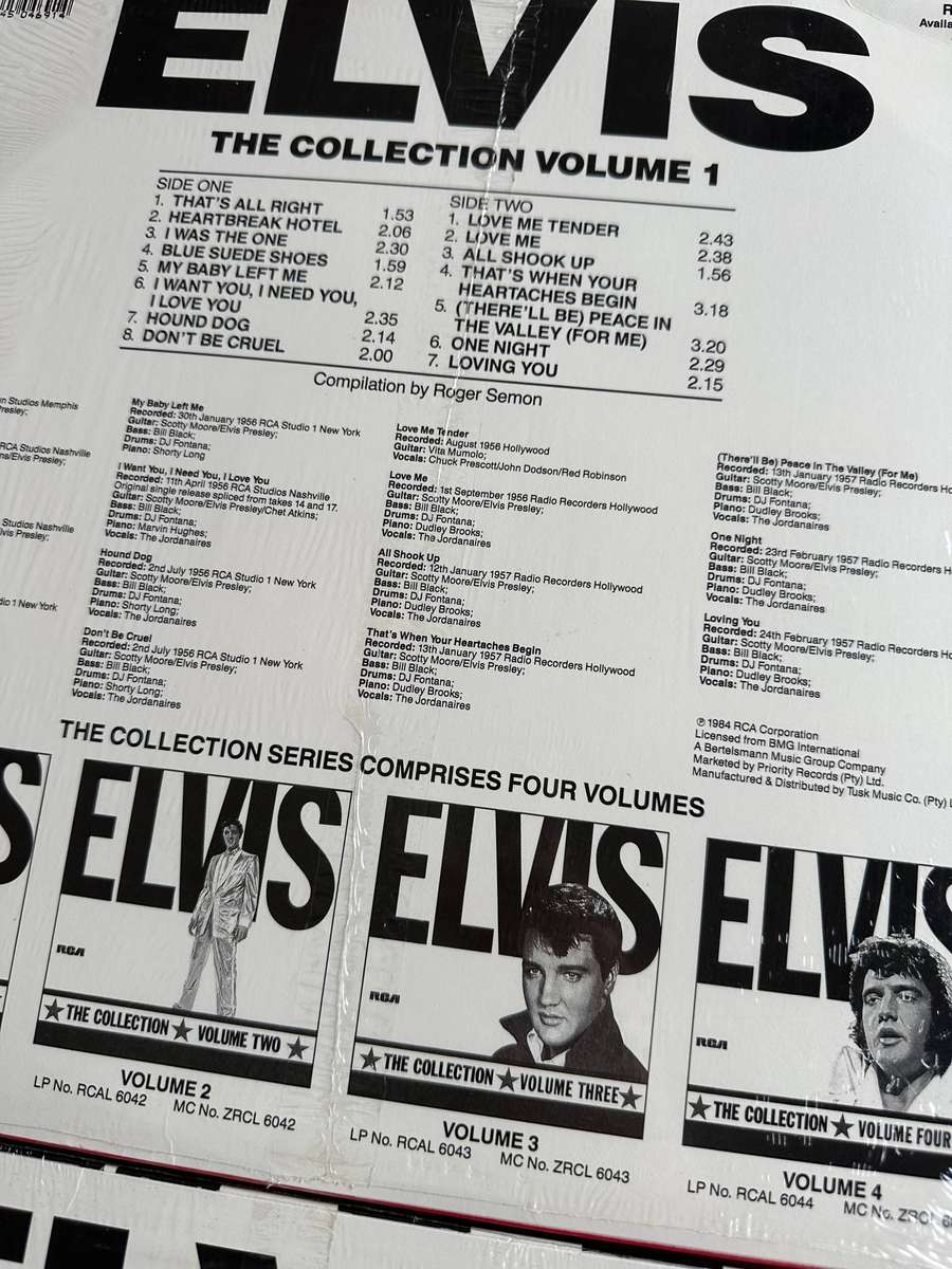 Elvis - The collection vinyls vol 1 to 4 in mint condition