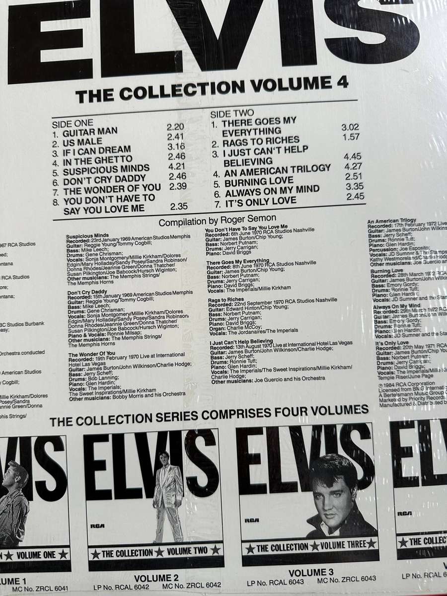 Elvis - The collection vinyls vol 1 to 4 in mint condition