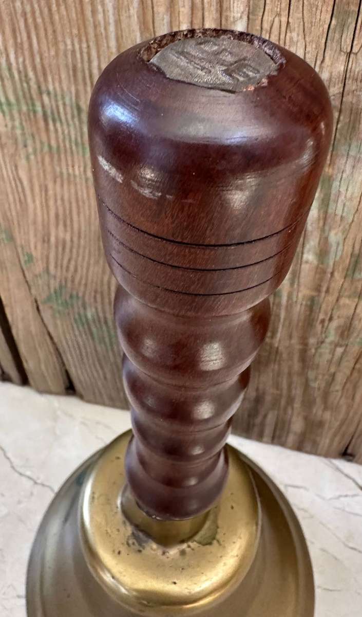 Vintage Solid Brass School bell in good condition