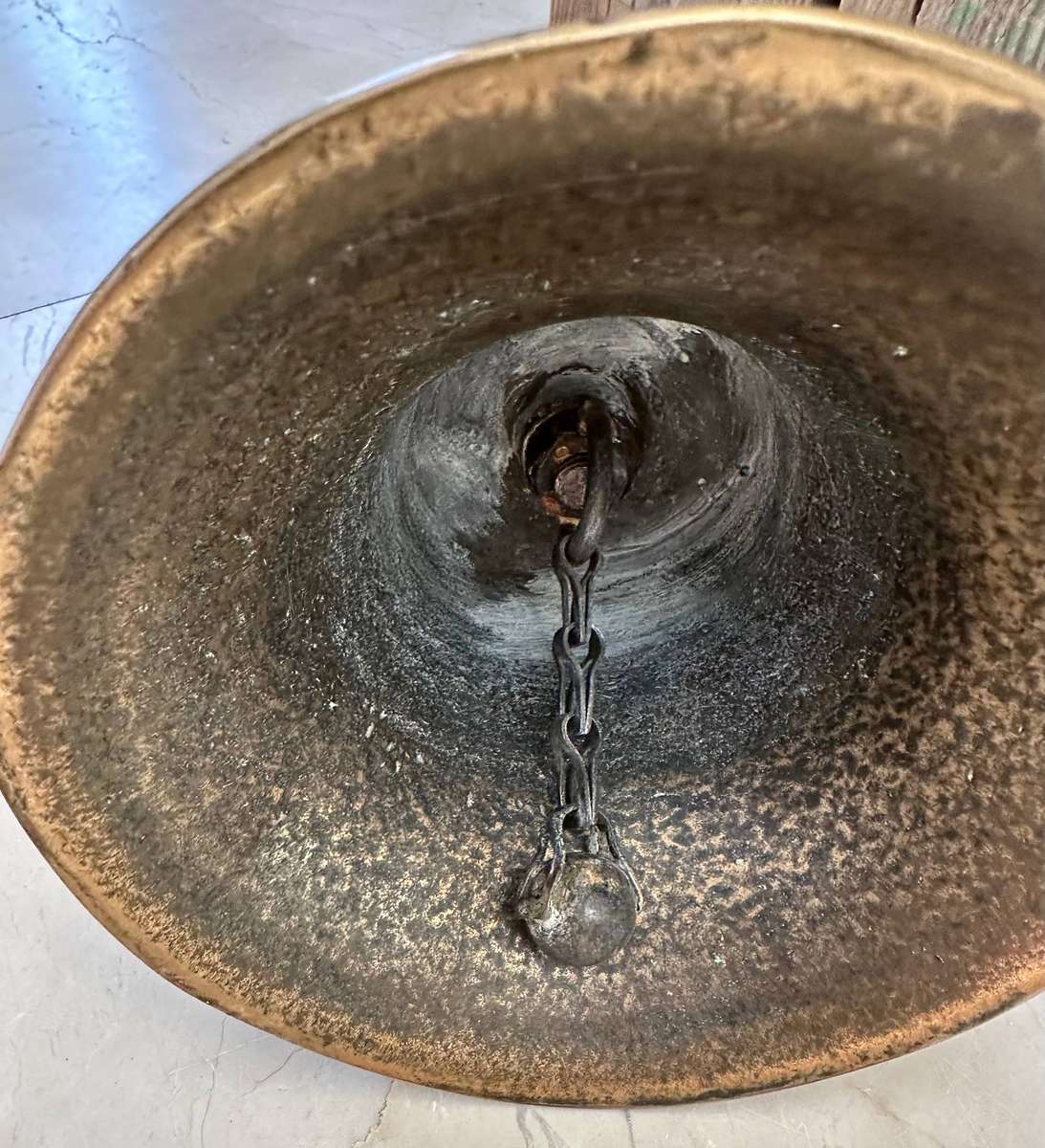 Vintage Solid Brass School bell in good condition