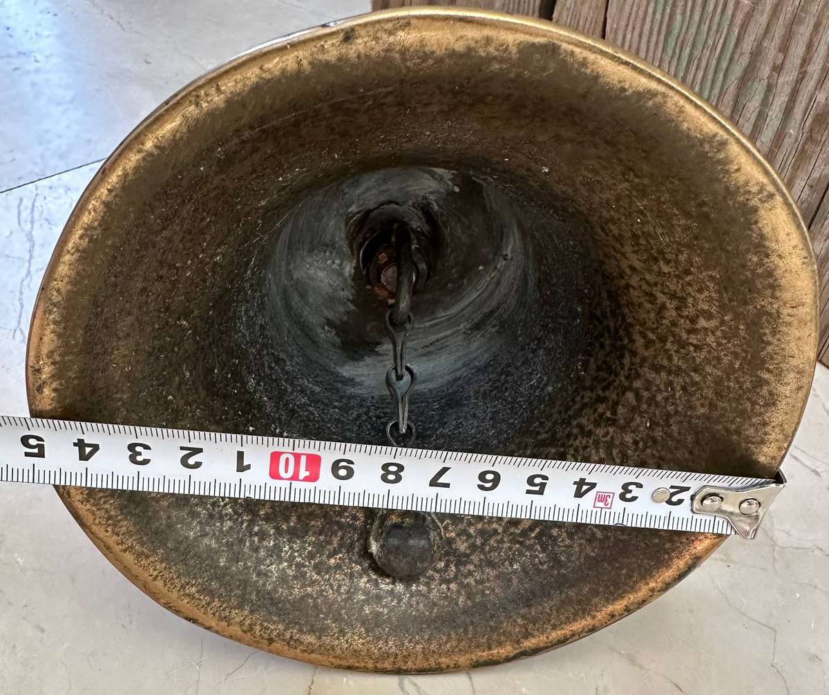 Vintage Solid Brass School bell in good condition
