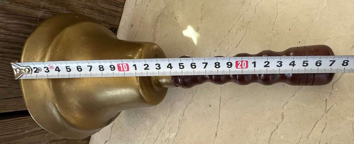 Vintage Solid Brass School bell in good condition