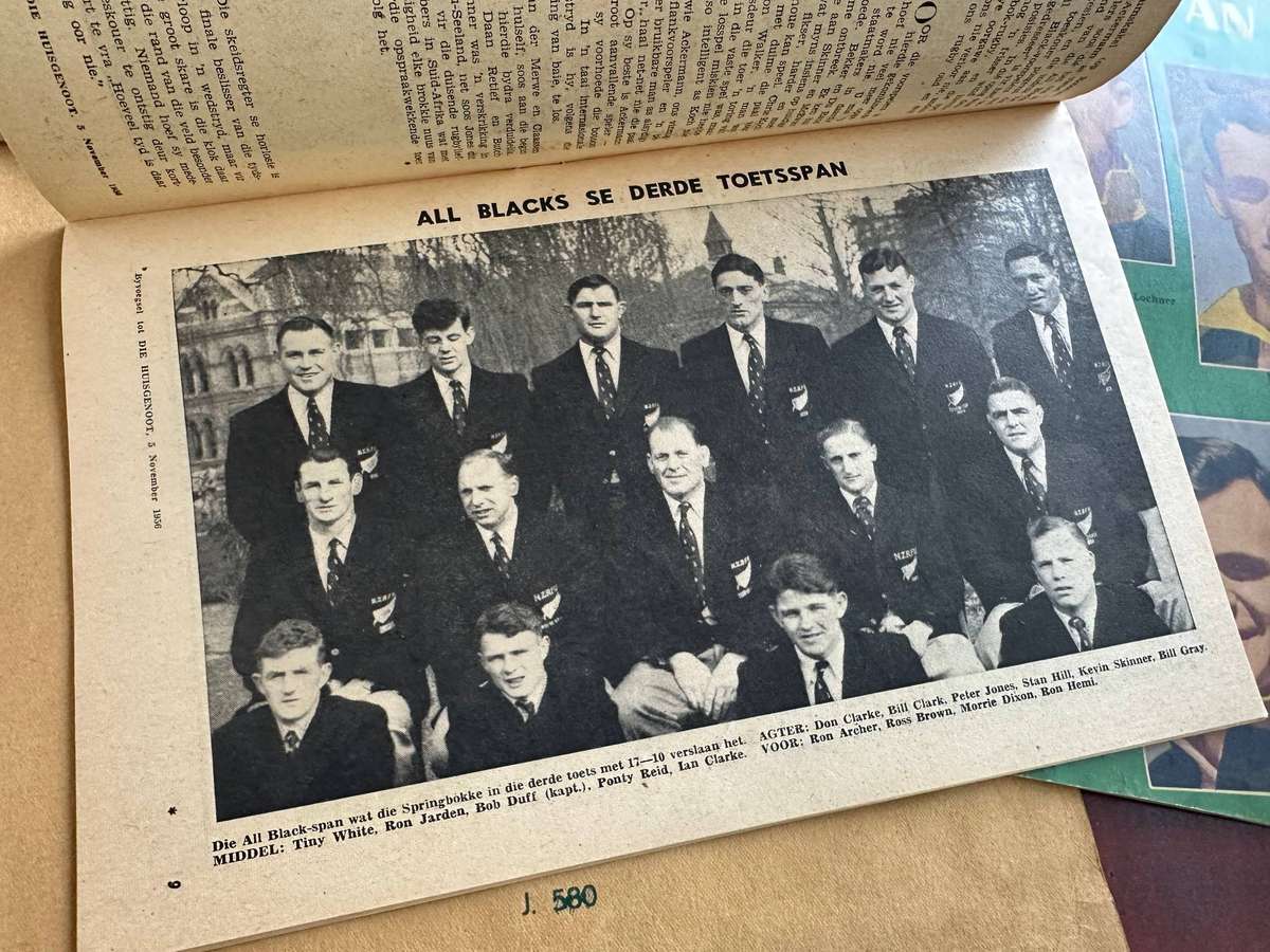Vintage Springbok Books, Scrapbook with Memorabilia and team signatures
