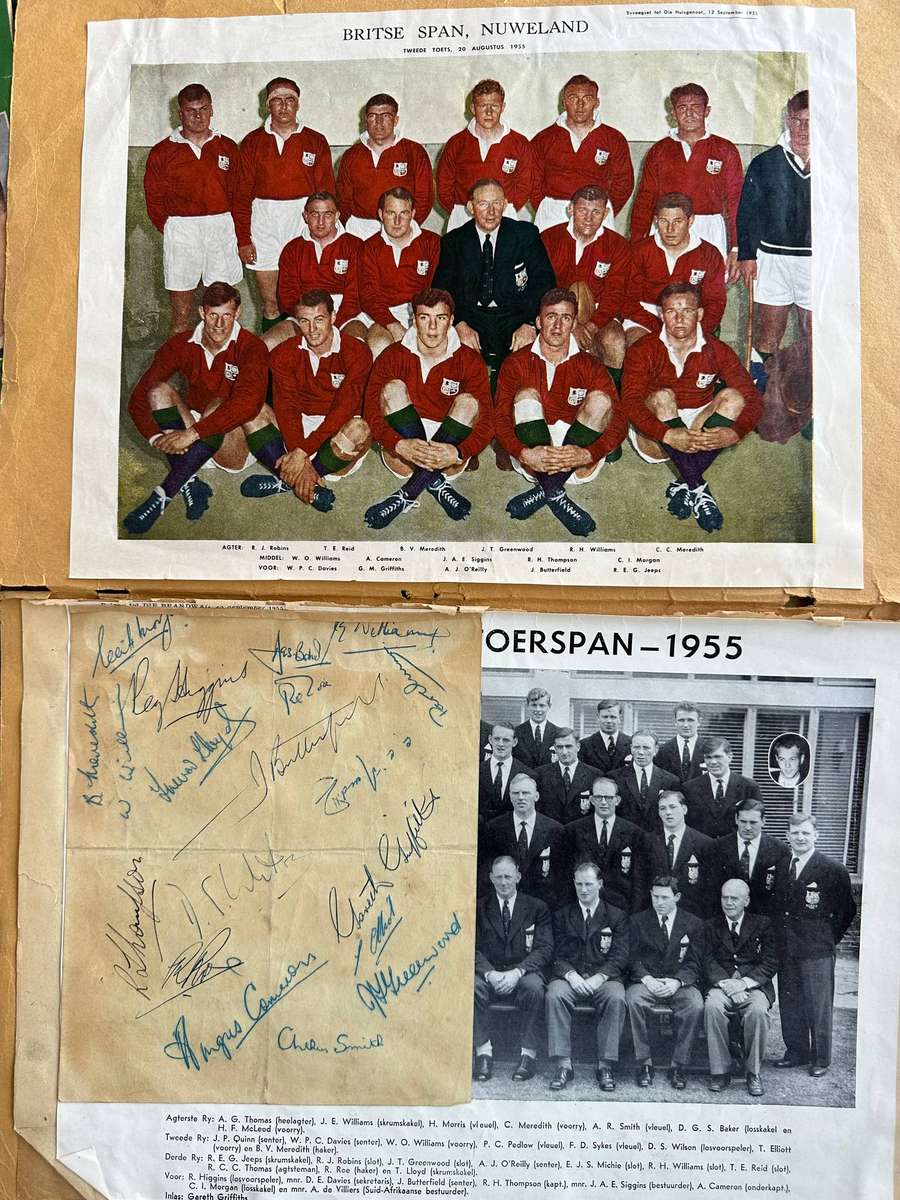 Vintage Springbok Books, Scrapbook with Memorabilia and team signatures
