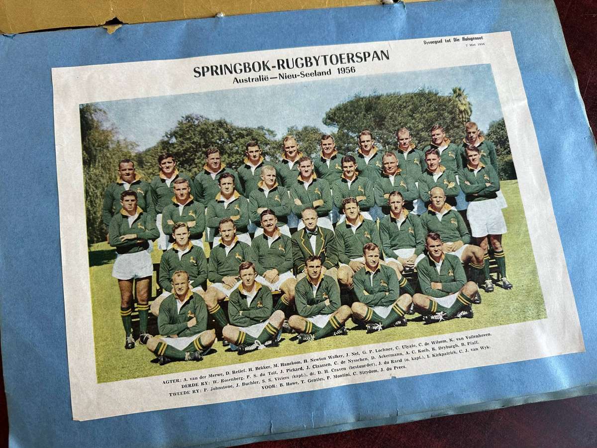 Vintage Springbok Books, Scrapbook with Memorabilia and team signatures