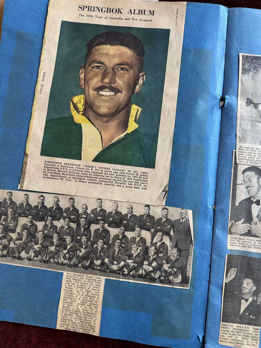 Vintage Springbok Books, Scrapbook with Memorabilia and team signatures