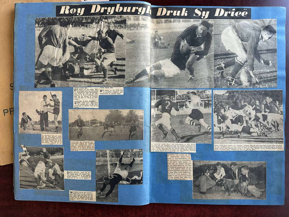 Vintage Springbok Books, Scrapbook with Memorabilia and team signatures