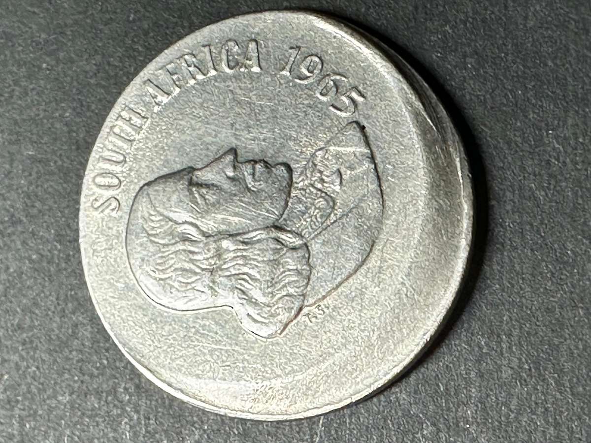 1965 English Error 10 cent coin