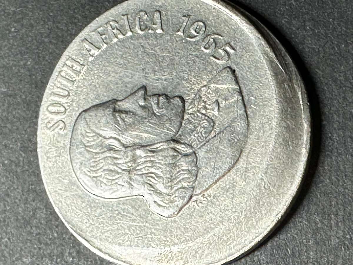 1965 English Error 10 cent coin