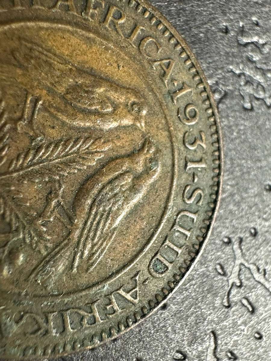 1931 1/4 penny ( oortjie ) Suid coin in EF condition.